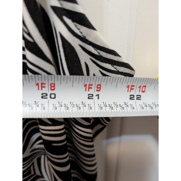 Ava & Grace Sleeveless Black & White Palm Print Tunic Dress Women's Size 1X - Picture 5 of 7